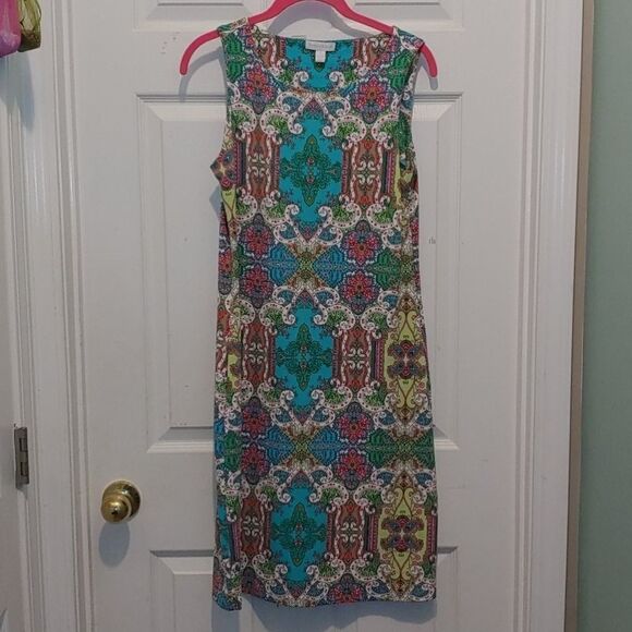 Charter Club sleeveless printed dress Sz S NWOT - Picture 1 of 5